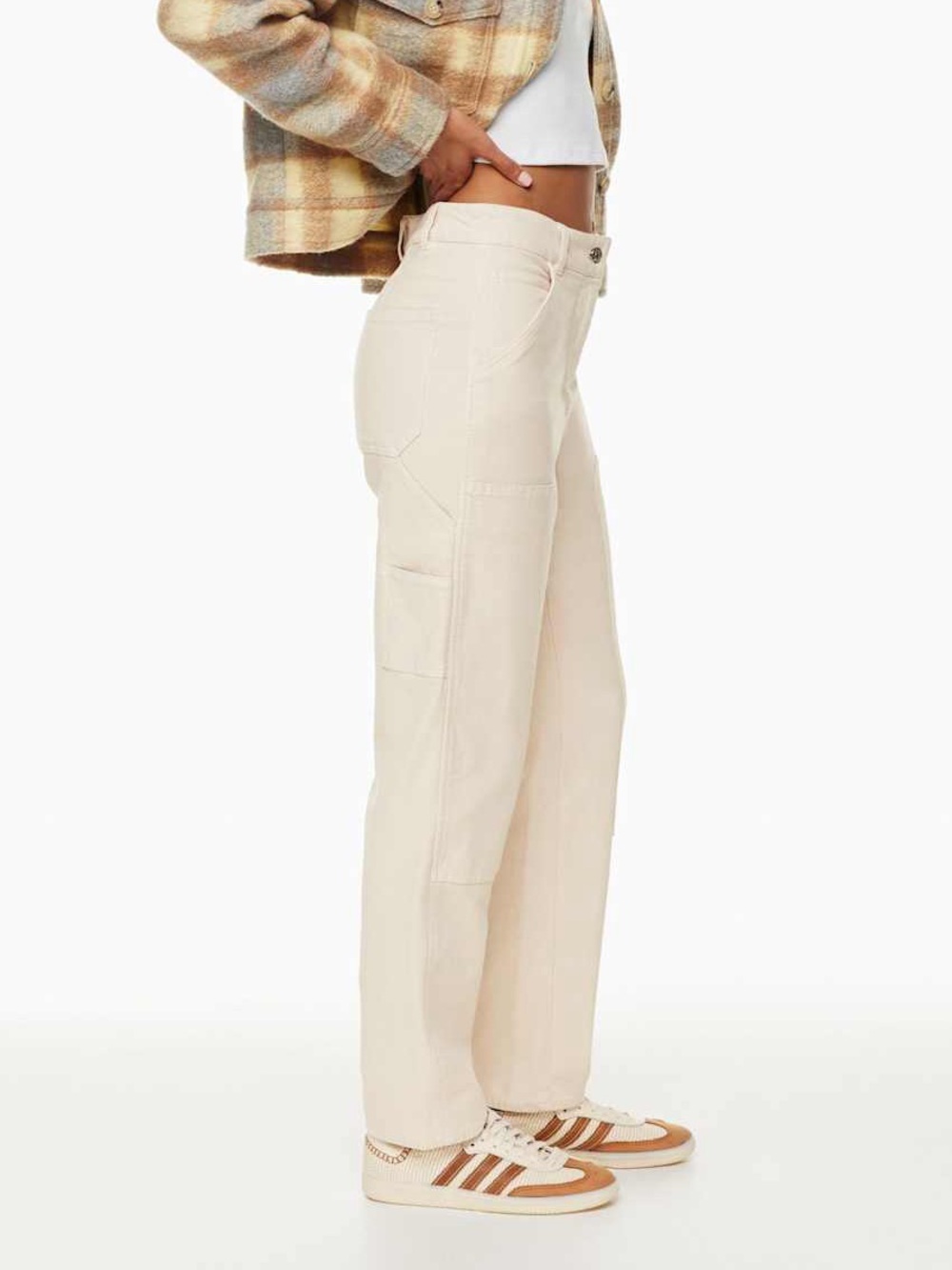 Aritzia Brennan Cargo Pants Cream Size 00 - Picture 2 of 5